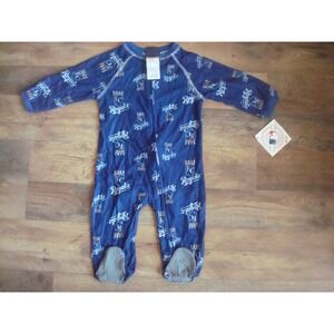 KANSAS CITY ROYALS 6-9M     Infant/Toddler  Coverall Zip Up Sleeper ROMPER 1Z